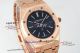 swiss replica Audemars Piguet Royal Oak Extra-Thin 15202 black face rose gold watch (2)_th.jpg